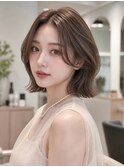 【Labimani】韓国風センターパートボブ