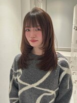 ネルケ 立川(nelke)&nbsp;韓国風顔周りレイヤーカット透明感ブラウンカラー小顔立川