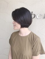 リベラル(liberal) 伸ばしかけの前髪なしショートボブ(お客様スナップ) hair江嶋