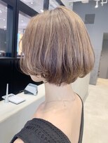 アルバム 銀座(ALBUM GINZA)&nbsp;ショートグレージュ_外ハネボブアッシュブラウン_ba278591