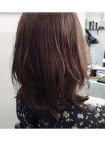 アンジュ ヘアー(Ange hair) 30代40代伸ばしかけミディアムレイヤースタイル