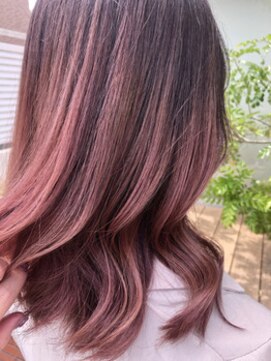 ウェーヴ アズシュガー 浜松佐藤店(wave as sugar) 〈wave佐藤店〉ケアブリーチ ダブルカラー チェリーピンク