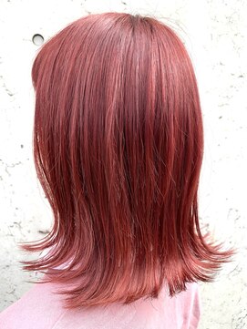 レーヴ(Reve) 外ハネ×red pink color【レーヴ】