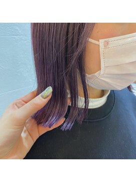 ノアズアーク 心斎橋(Noah's Ark) ラベンダーパープル×ぱつっと外ハネボブ♪