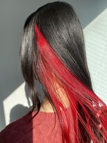 イリ 梅田(ili) インナーカラー カラーバターリアルレッド