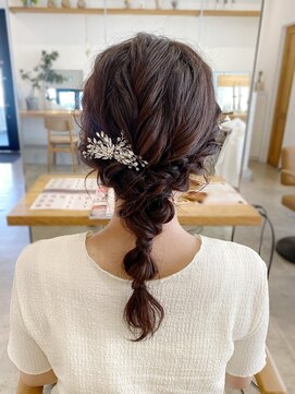 オートル 綱島店(AUTRE by FUGA hair) 結婚式お呼ばれ＊ポコポコ玉ねぎアレンジ/マロンベージュ