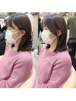 ロンドプロフィール 浦和(Lond profil) 韓国顔まわりレイヤーシースルー前髪透明感グレージュ【浦和】