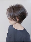 前下がりナチュラルショート♪