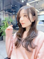 ファンナギンザ(FaNNa ginza) くびれヘア/くびれミディアム/韓国ヘア/シースルーバング/前髪