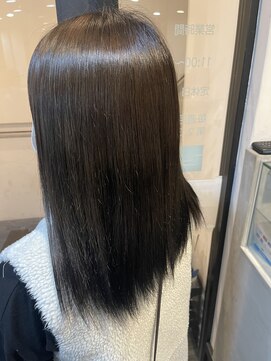 ラフ 難波店(LAFF) #黒髪#ボブルフ#ネビージュ#小顔#ワンレン