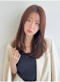 《Agu hair》柔らか暖色カラー内巻×numberA.ケアオイルスリーク