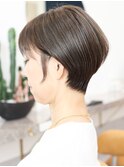 絶壁解消40代50代60代ショート小顔愛されオリーブべージュ