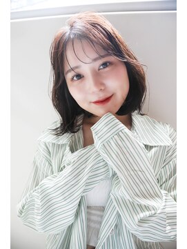 アズグロウ エクラ(AS GROW 'eclat) 柔らかニュアンスミニボブ【小顔/ワンレン/ボブルフ】