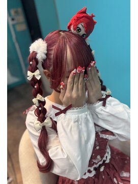 リエラ 新宿(RIERA) 四つ編みツインテール