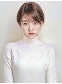 ショートカット×丸みショートボブ×前髪あり20代30代40代
