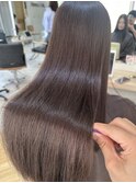 赤み消しアッシュブラウン×艶髪 髪質改善Tr!【福田 れん】