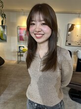 《ブリーチ無し透明感カラー》