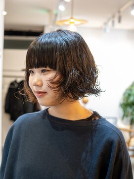 ベンジー 名駅店(benji) ボブウルフ×パーマ