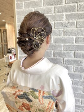 エムロード 深草店 お宮参り用ヘアセット