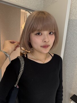 天神美容室 【KASUMI天神美容室】グレージュ×ボブカット