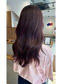 大人ピンクブラウン【30代/イルミナカラー/縮毛矯正/髪質改善】