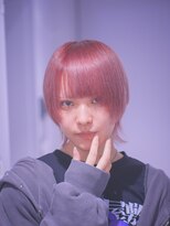 ポプルス(popls)&nbsp;ウルフカット/中性ウルフ/ピンクラベンダー/ブリーチ１回