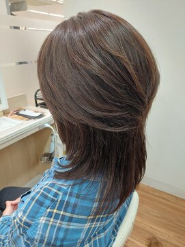 イチゴ ICH GO 武蔵新城店 50代ロングウルフカット