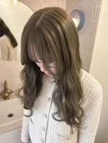ニール 名古屋 伏見 丸の内(NEELU) 【NEElU_miu】ハーフブリーチで作るオリーブベージュ