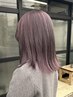  カット+ブリーチ1回アディクシーカラー+リンク3stepトリートメント ￥18000