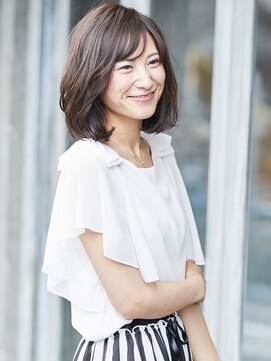 ナナナ パレナ 宝塚店(nanana parena) 美肌にみえる上品な暗髪ロブスタイル ◆☆