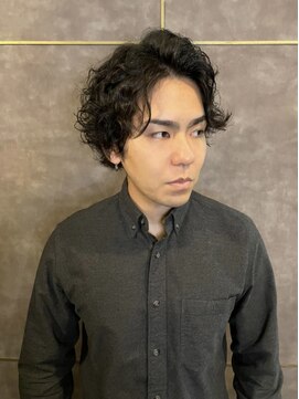 ロバーツヘアー 日野店 アップバンク無造作パーマ