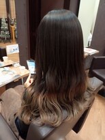 ヘアーアンドメイクサワ 佐久店(sawa)&nbsp;20代30代　ロング　ストレート　グレージュ　巻き髪