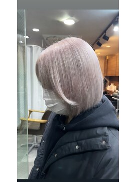 ラフ(LAFF) #黒髪#ボブルフ#ネビージュ#小顔#ワンレン