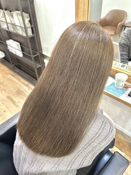 ハーツ(Heart's) 白髪ぼかしハイライト/グレージュ/髪質改善水素トリートメント