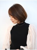 20代30代/ひし形レイヤーボブ/ワンカールパーマ/前髪/清澄白河