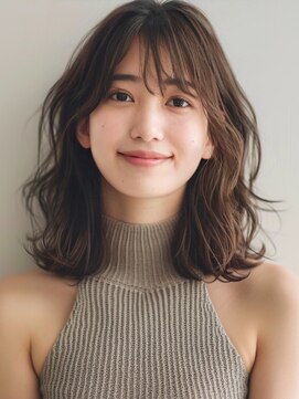 アルトリスト(Altruist Aging×HAIR&SPA) ★ダークアッシュ大人ガーリーボブ着物ミディアムレイヤーカット