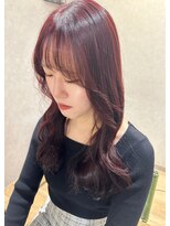 美容室 アクター 春カラー・ワンカラーでできるレッドブラウン