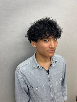 ロンドシエル 横浜(Lond ciel) メンズマッシュ/外国人風×プードルパーマ