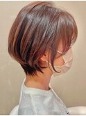 すっきり小顔ショート