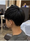 刈り上げマッシュ/スパイキーショート/ブルーブラック/杉田花乃