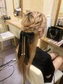 セットサロン ルシア(set salon Lucia)&nbsp;編み込みストレートハーフアップ