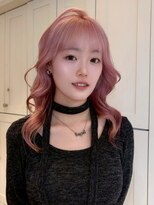 ベレーザ 渋谷(BELEZA)&nbsp;14032ブリーチ＆ダブルカラー韓国レイヤーラベンダーピンク
