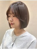 20代/タッセルボブ／レイヤーボブ/透明感カラー