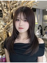 ゼスト 八王子店(ZEST) 韓国ヘア/透明感グレージュ/顔まわりレイヤー/佐々木麻衣