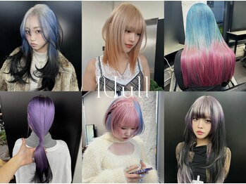 Null 神宮前店 デザインカラー/ケアブリーチ/ルーツカラー/エンドカラー/ウルフ