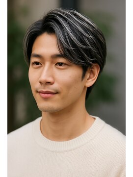 バース 梅田中崎町店(BIRTH) メンズハイライトバレイヤージュメッシュ