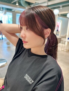 マインバイアフロートギンザ(MYNE by AFLOAT GINZA) 結んでも可愛い顔まわりカット/ラベンダーピンク