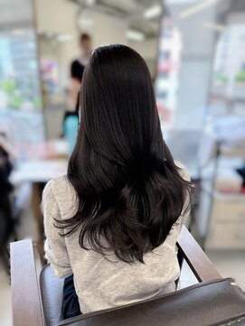 ハピネス 梅田茶屋町店(HAPPINESS) レイヤーカット/グレージュ/韓国ヘア/韓国風巻き/透明感/艶髪