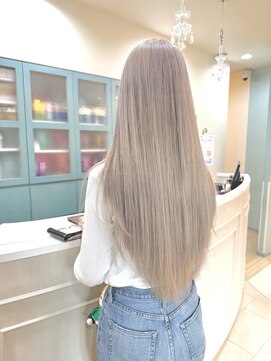 ヘアメイク アージュ 大野城 下大利店(HAIR MAKE age) ホワイトベージュカラー