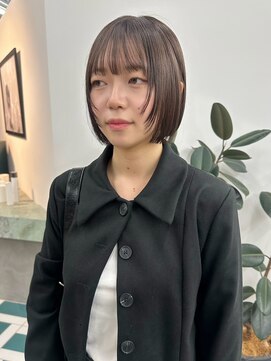 ミニボブ/ボブ/レイヤーカット/ダブルカラー/ブリーチ/栄c224